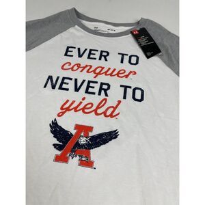 Under Armour‎ Auburn Tigers 3/4 Sleeve Shirt Medium NWT Women's White Gray